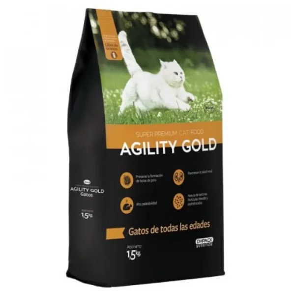 Alimento para gatos Agility Gold Gatos 1.5 Kg