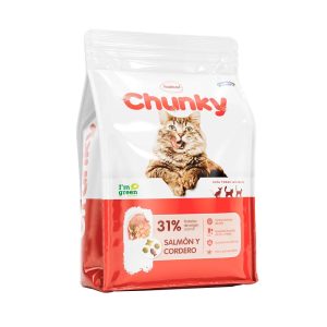 Alimento para gatos Chunky sabor Salmón y Cordero